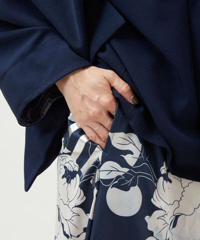 Foil Print Hakama Style Pants