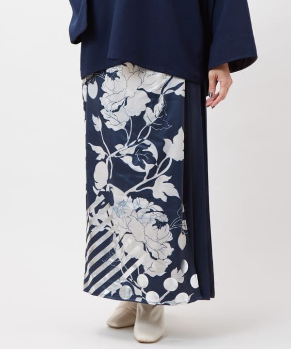 Foil Print Hakama Style Pants
