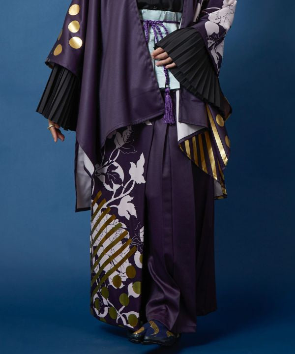 Foil Print Hakama Style Pants