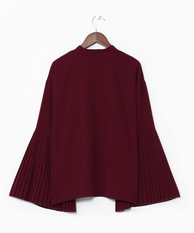 HIDAYOSE Pleated Cuff Blouse