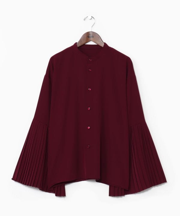 HIDAYOSE Pleated Cuff Blouse