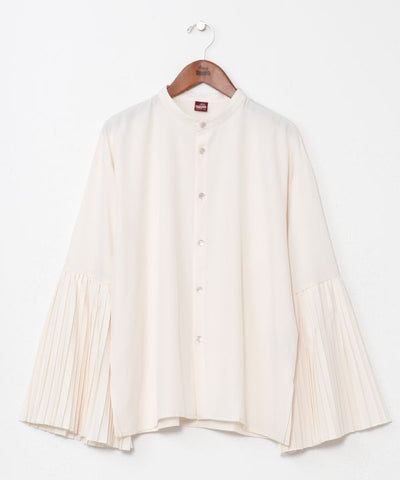 HIDAYOSE Pleated Cuff Blouse