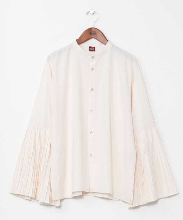 HIDAYOSE Pleated Cuff Blouse