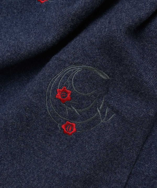 Embroidered Narcissus Scarf