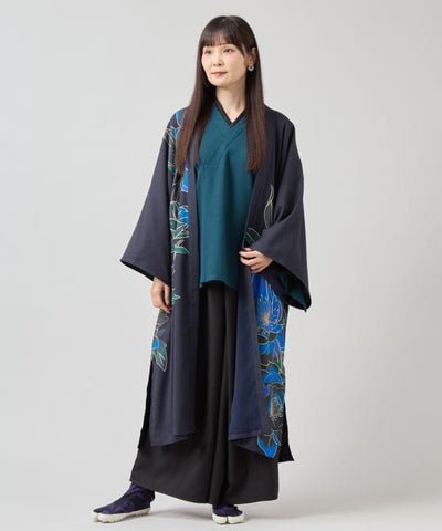KICHIJI YOSOI Elegance Long Haori by Kaya - Ametsuchi