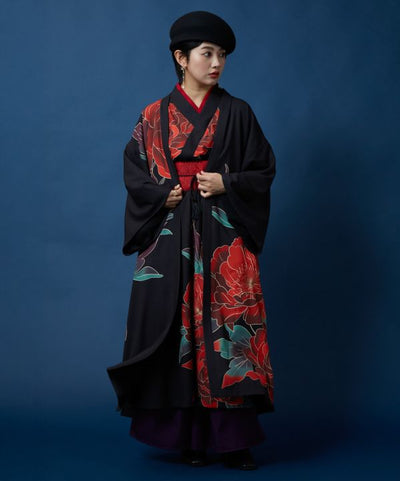 KICHIJI YOSOI Elegance Long Haori by Kaya - Ametsuchi