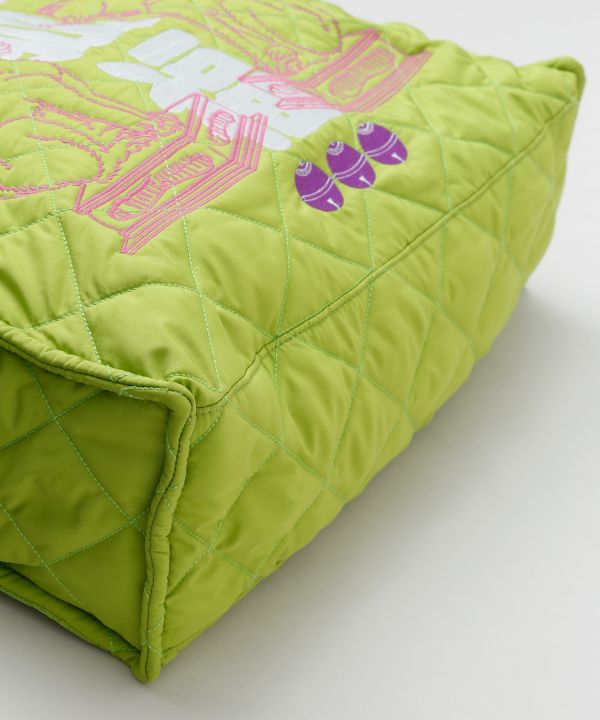 Japanese Motif Quilted 2 Way Bag