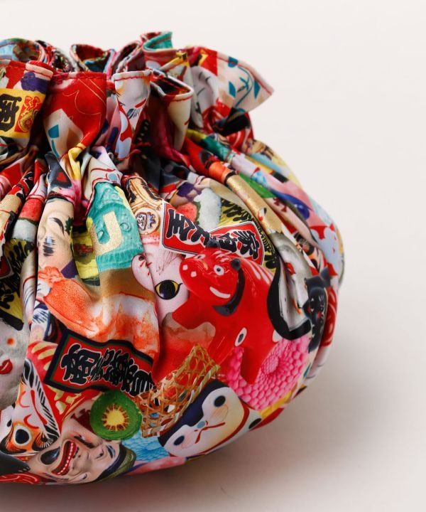 開運来福 Drawstring KINCHAKU Handbag