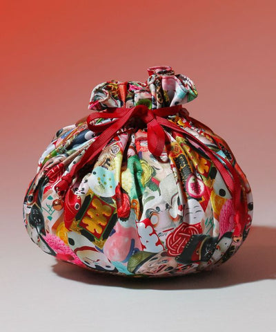 開運来福 Drawstring KINCHAKU Handbag