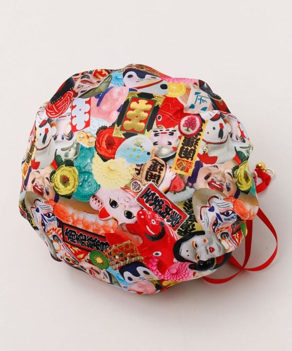 開運来福 Drawstring KINCHAKU Handbag