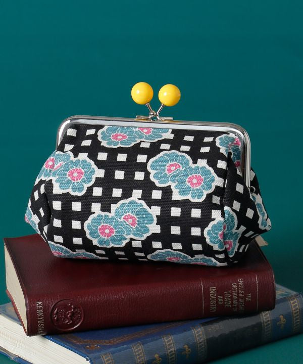 KOUSHI - Retro Like Gamaguchi Barrel Pouch