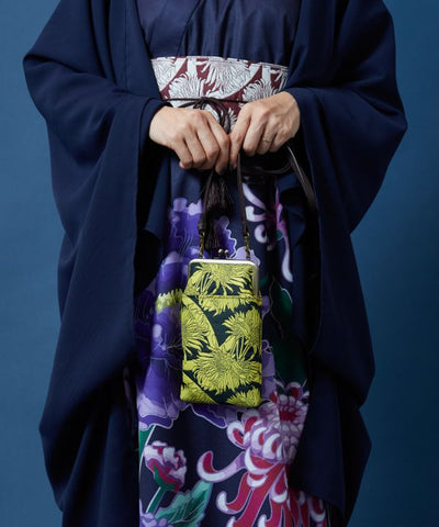 KAEI - Fukure-Ori Floral GAMAGUCHI Shoulder Bag