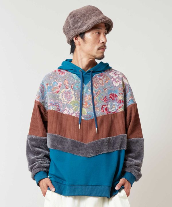 Men's Patchwork Hoodie