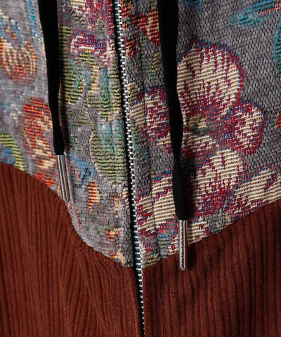 Men's Patchwork Zip Up Hoodie