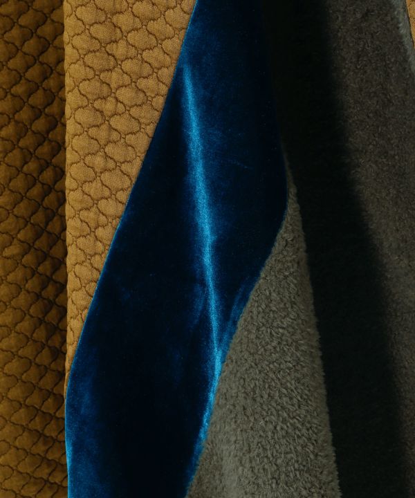 Structured Velvet and Shag Skirt