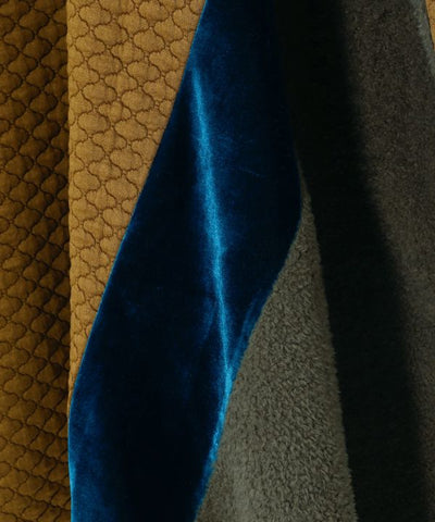 Structured Velvet and Shag Skirt