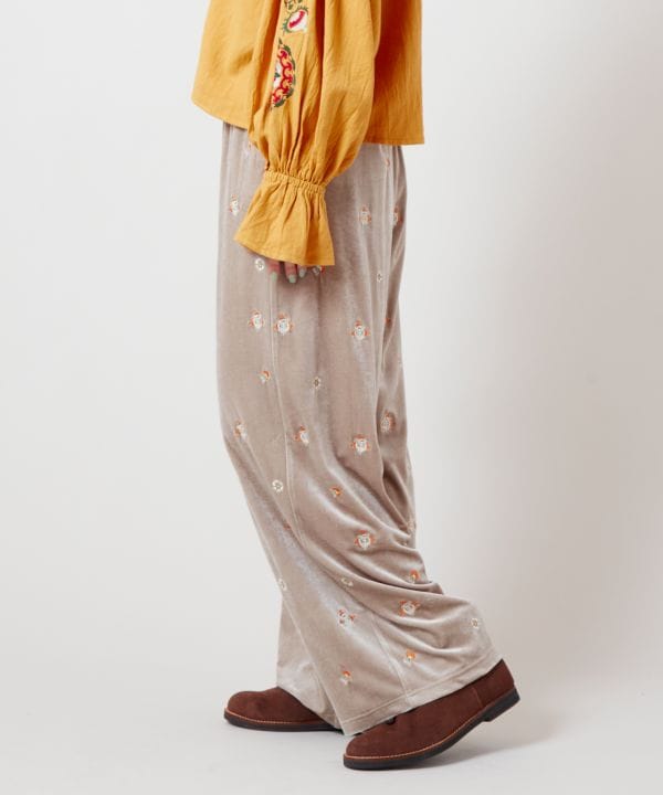 Shiny Velour Effortless Pants