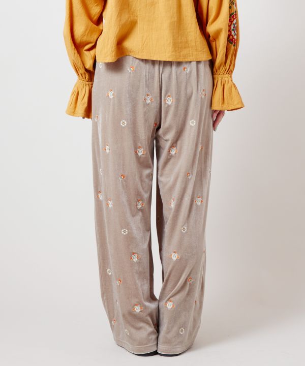 Shiny Velour Effortless Pants