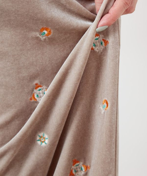 Shiny Velour Effortless Pants