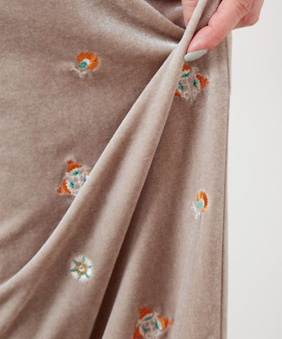 Shiny Velour Effortless Pants