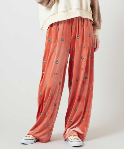 Shiny Velour Effortless Pants