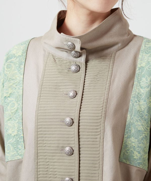 民族風拼接上衣