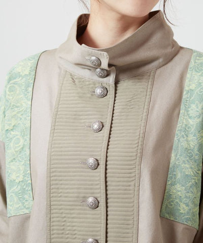 民族風拼接上衣