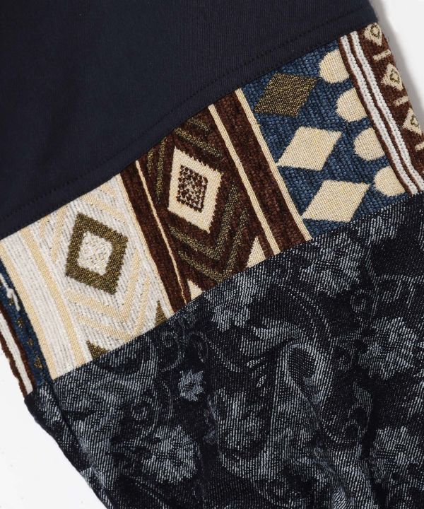 民族風拼接上衣