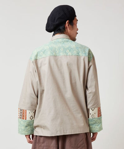 Ethnic Fusion Patchwork Top for Men