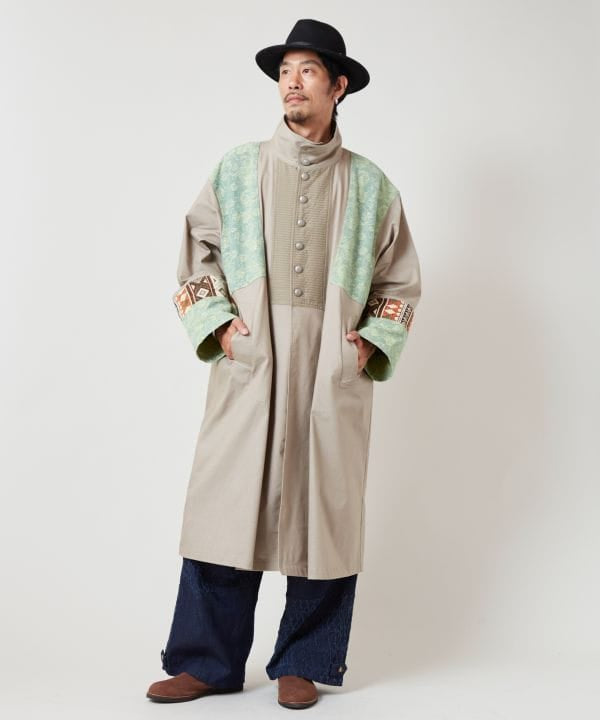 Ethnic Fusion Patchwork Long Cardigan