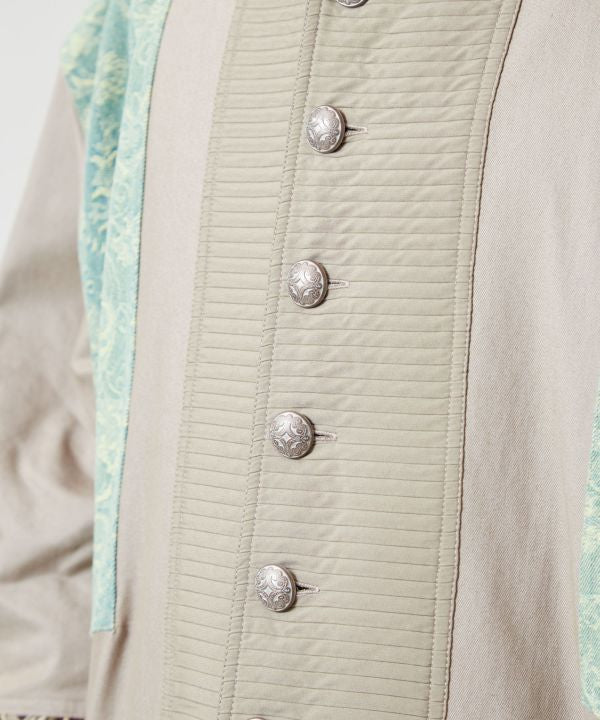 Ethnic Fusion Patchwork Long Cardigan