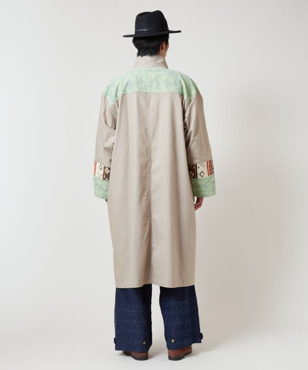 Ethnic Fusion Patchwork Long Cardigan