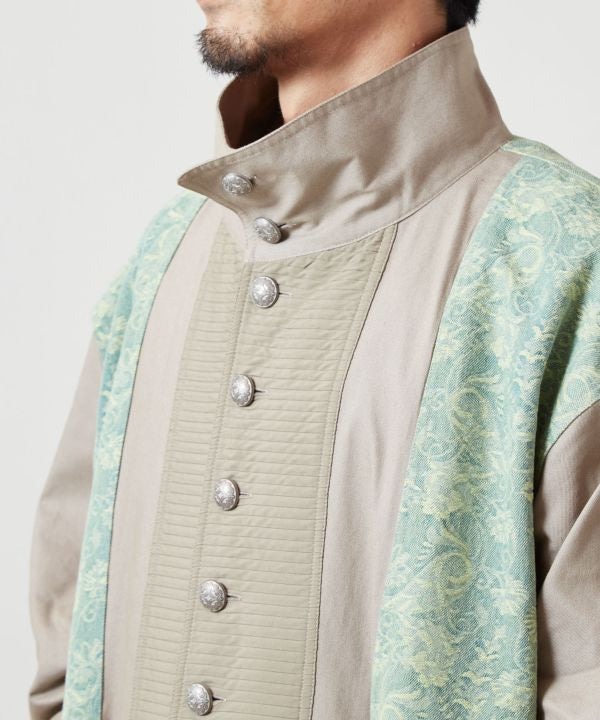 Ethnic Fusion Patchwork Long Cardigan