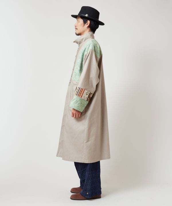 Ethnic Fusion Patchwork Long Cardigan