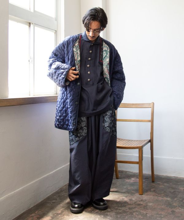 Ethnic Fusion Patchwork Pants for Men