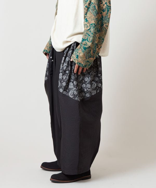 Ethnic Fusion Patchwork Pants for Men
