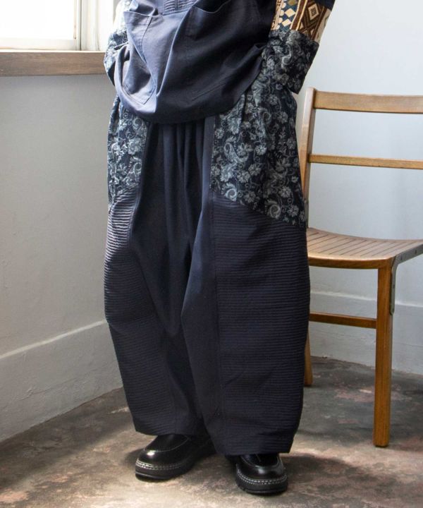 Ethnic Fusion Patchwork Pants for Men