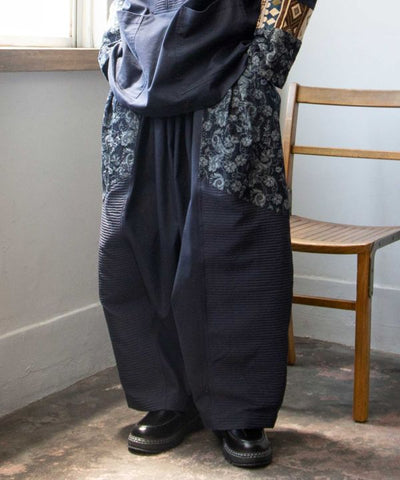 Ethnic Fusion Patchwork Pants for Men