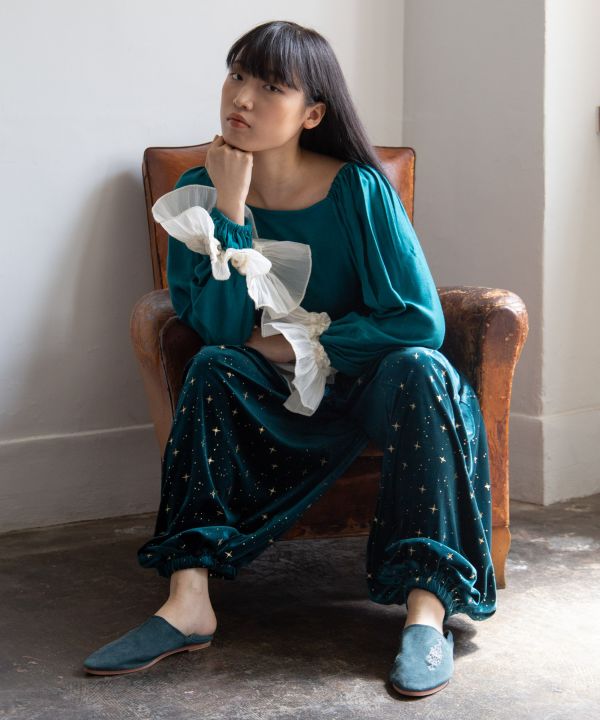 Stary Velor Harem Pants