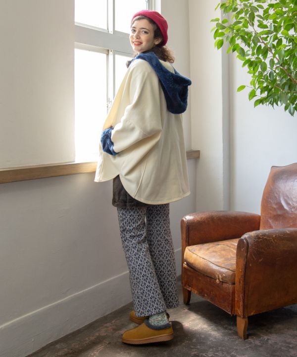 Floral Print Stretch Bootcut Pants