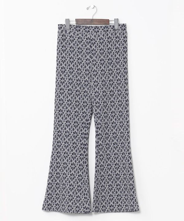 Celana Bootcut Elastis Motif Bunga