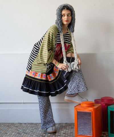 Striped Patchwork Top