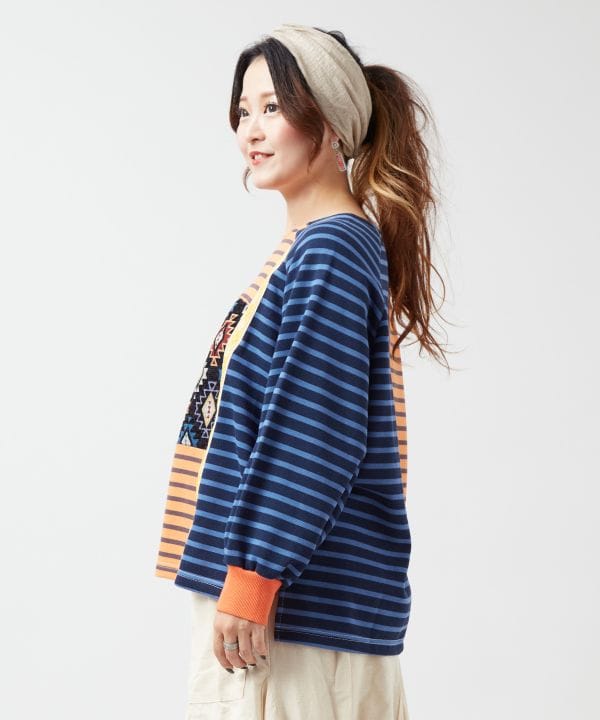 Striped Patchwork Top