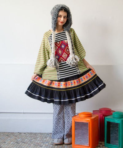 Striped Patchwork Top