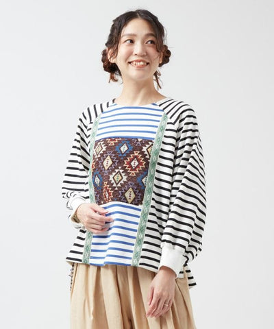 Striped Patchwork Top