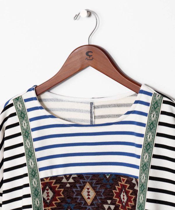 Striped Patchwork Top for Men