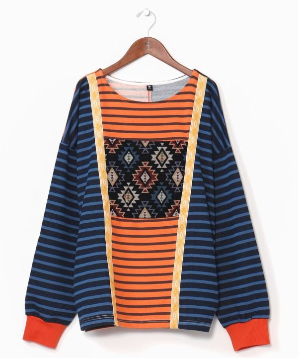 Striped Patchwork Top for Men