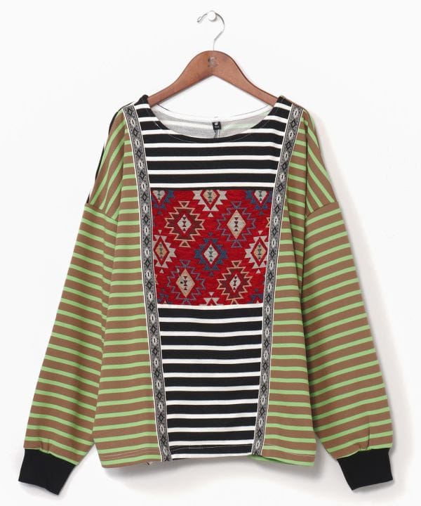 Striped Patchwork Top for Men
