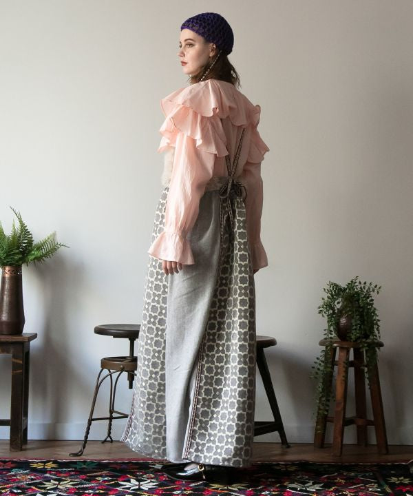 Faux Fur Patchwork Camisole Dress