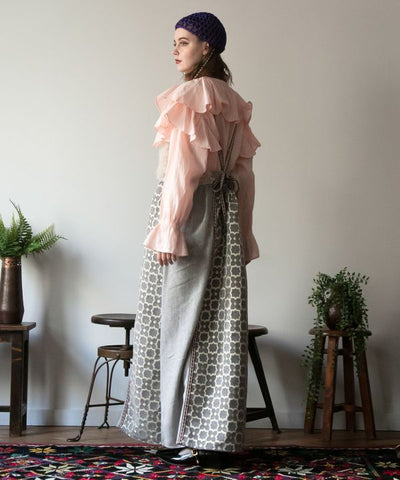 Faux Fur Patchwork Camisole Dress